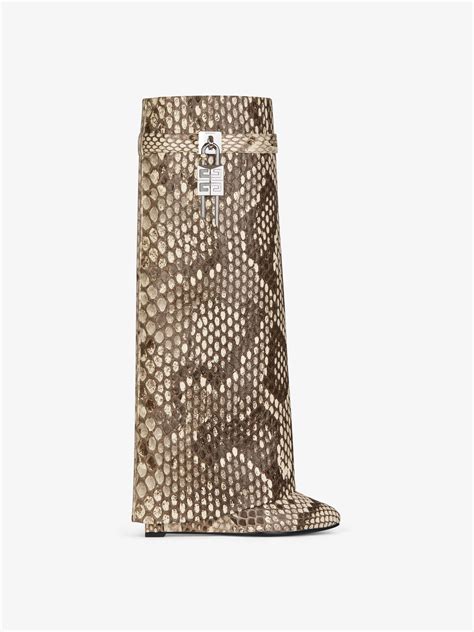 replica givenchy python boots